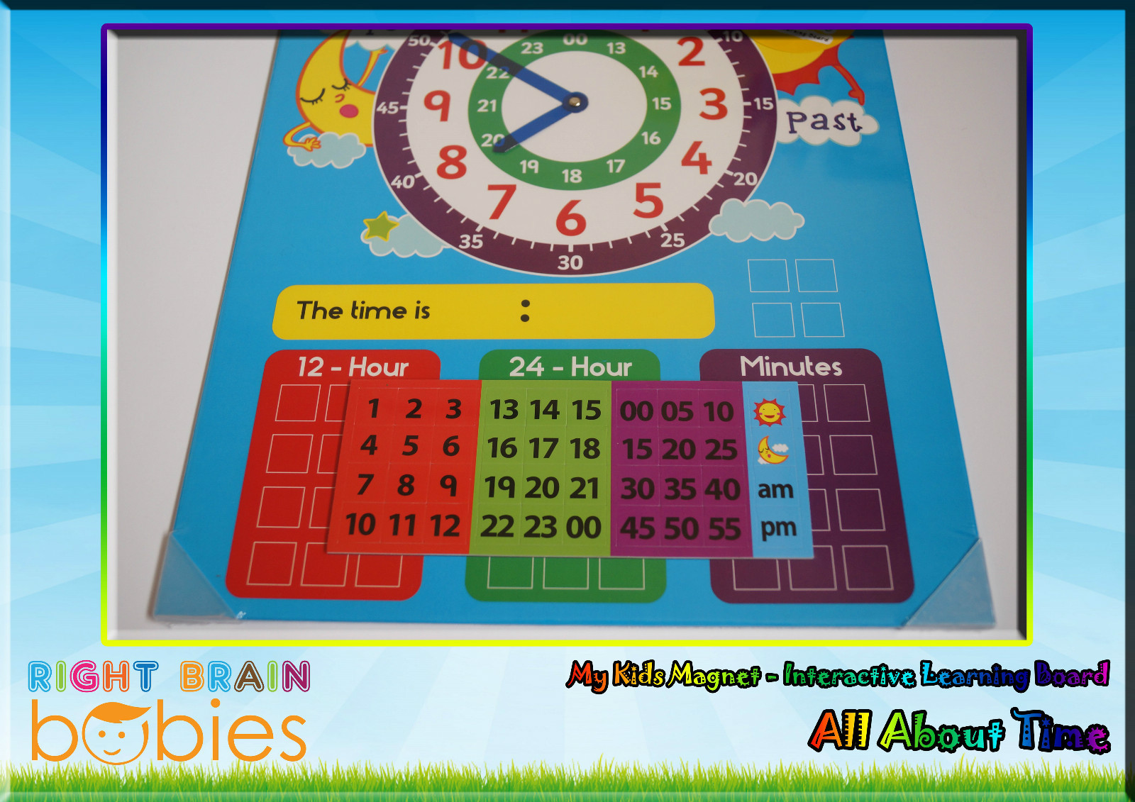 Kids Magnet All About Time – Interactive Magnetic Board. shichida / Montessori