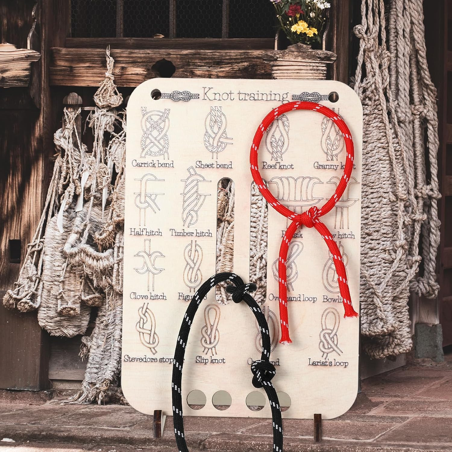 Learn Knot Training Board Knot Tying Kit Learn to Tie Knot Training Board 16 Kno