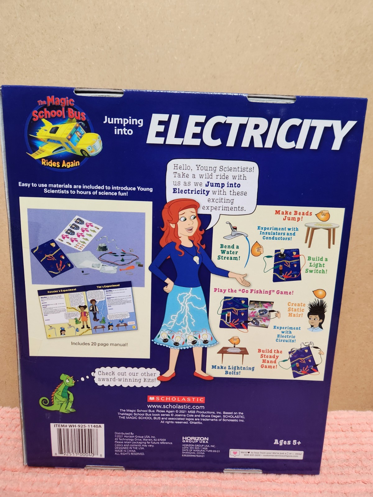 The Magic School Bus: Rides Again “Electricity” Science Kit Scholastic Kit NEW