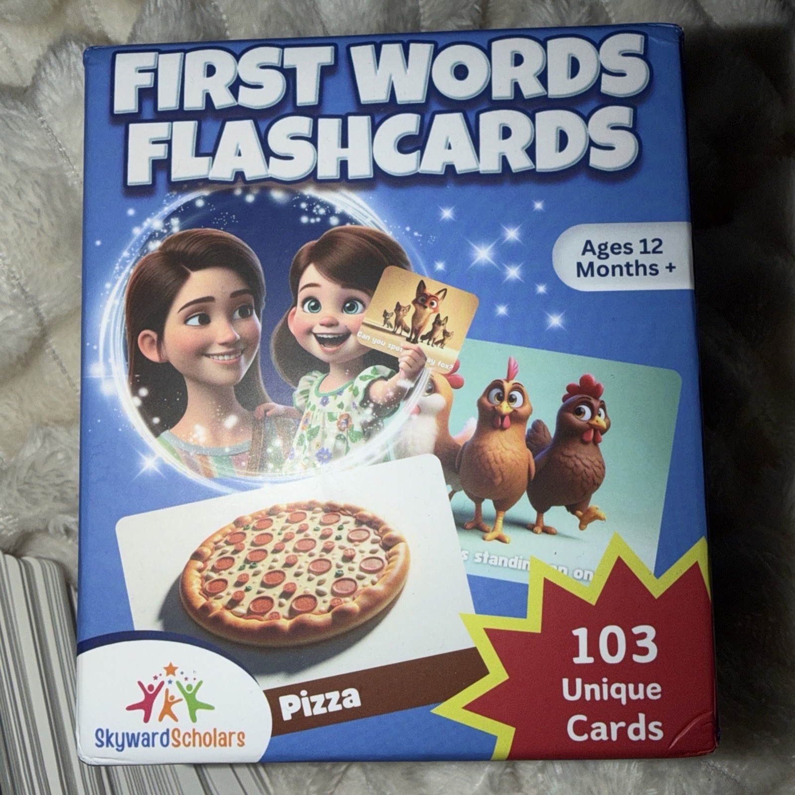 Skyward Scholars First Word Flash Cards 12months Plus Homeschooling Open Box