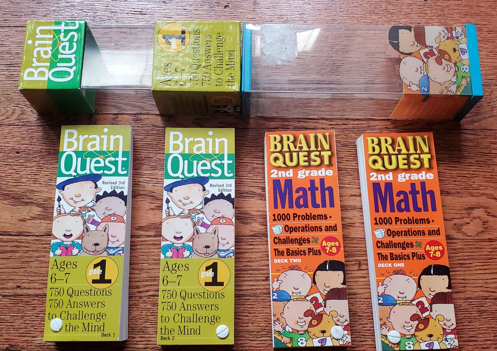 Brain Quest Lot 4-Decks 1st 2nd Grade learning teaching Home School Education