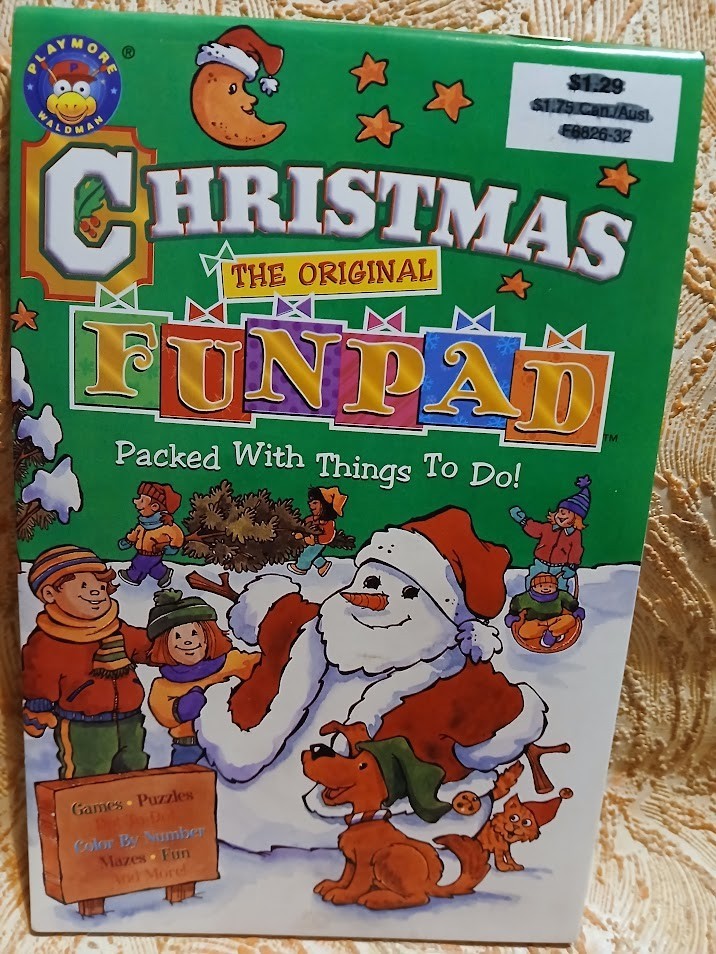 Playmore Inc Christmas Fun Pad Mazes Coloring Games Dot To Dot Picture Words