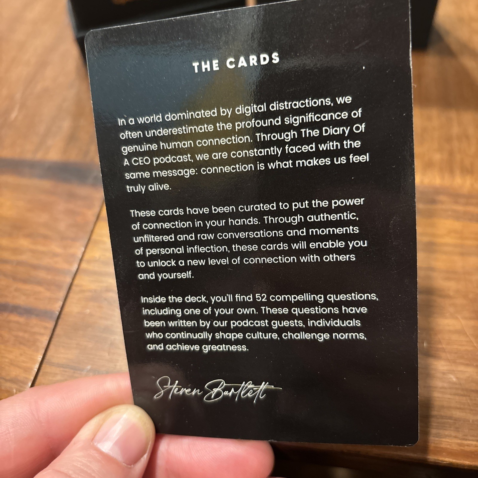 The Diary Of A CEO Conversation Cards Second Edition