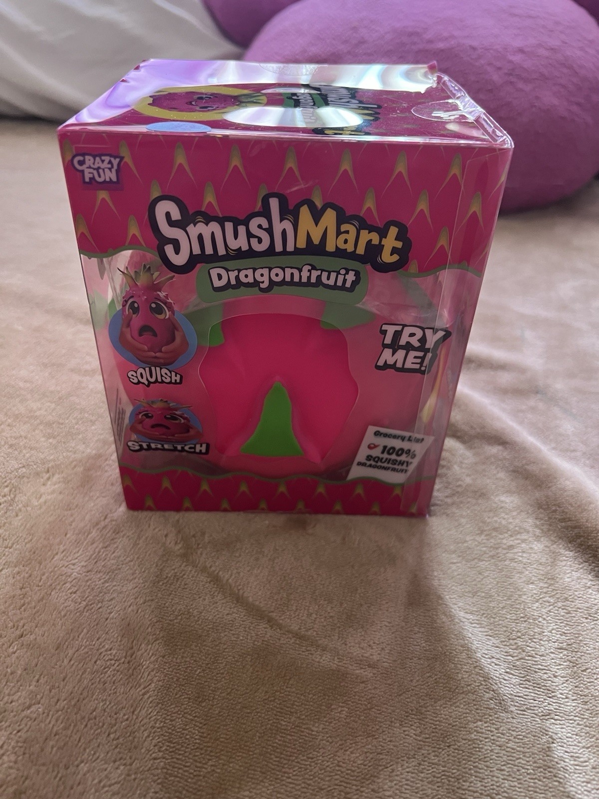 SmushMart Dragonfruit Squishy Squeeze Toy Crazy Fun RMS NEW