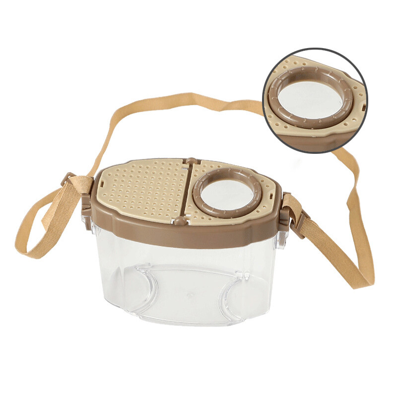 Bug Viewer Insect Box Double Magnifier Observer Kit Insect Catcher Cage Nature.