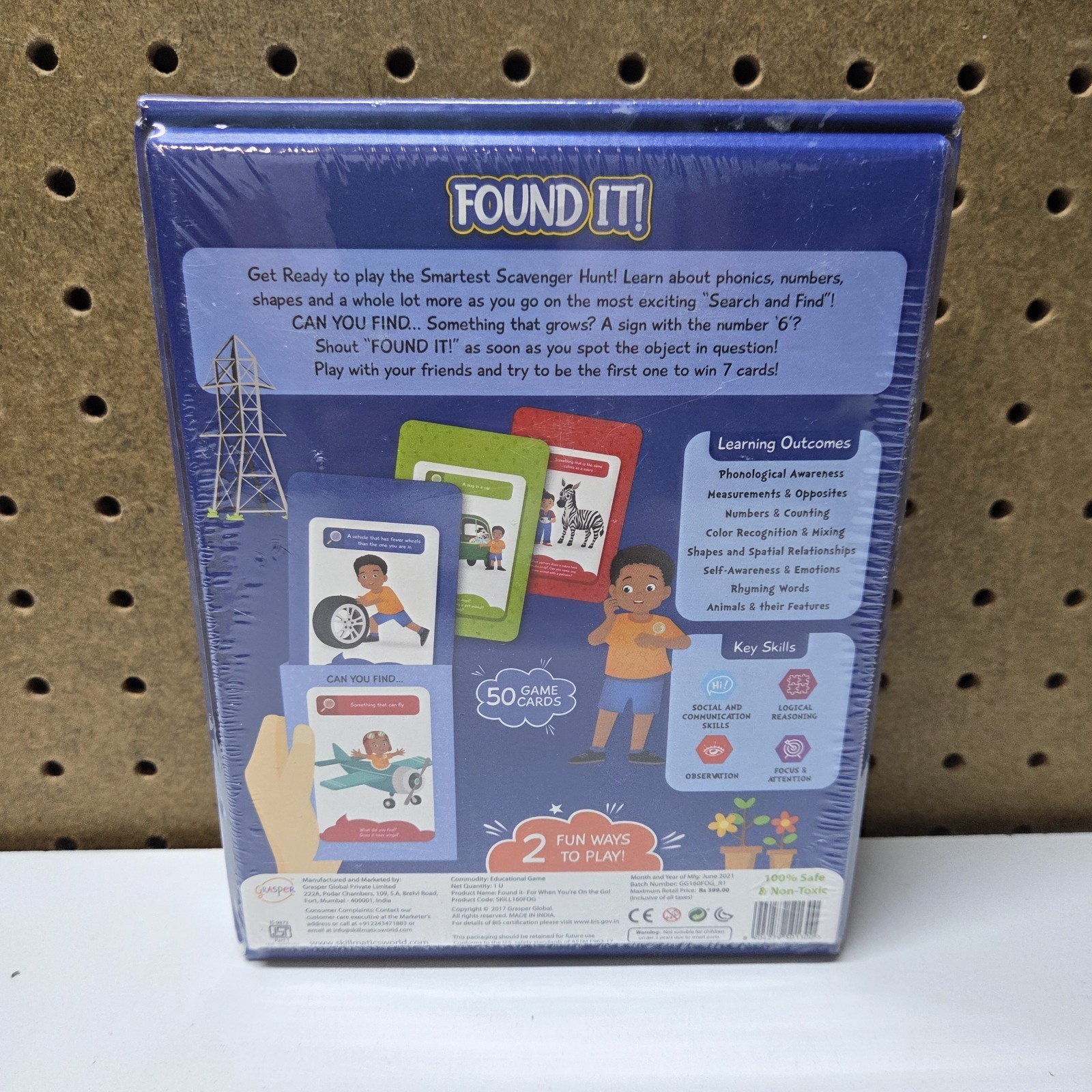 Skillmatics FOUND IT When You’re On The Go Travel Car Plane Games Kids 4-7 Year