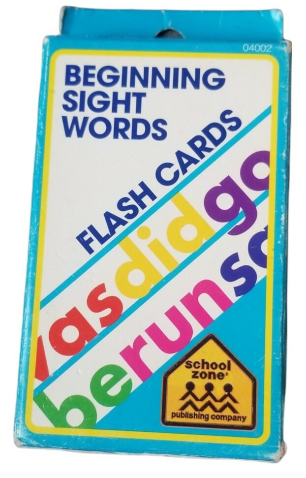 School Zone – Beginning Sight Words Flash Cards – 55 Cards – 5yrs+