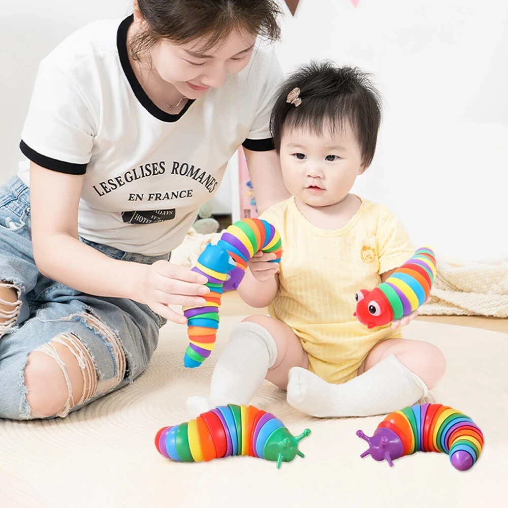3D Insect Toy Caterpillar Toy Interesting Sensor Happy Decompression Baby