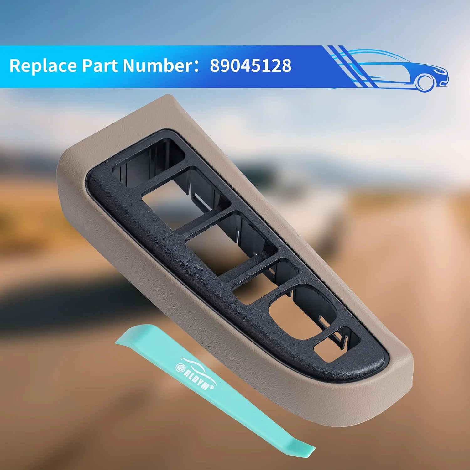 Window Switch Bezel Trim Cover Front Driver Side 89045128 for Chevy Chevrolet Av