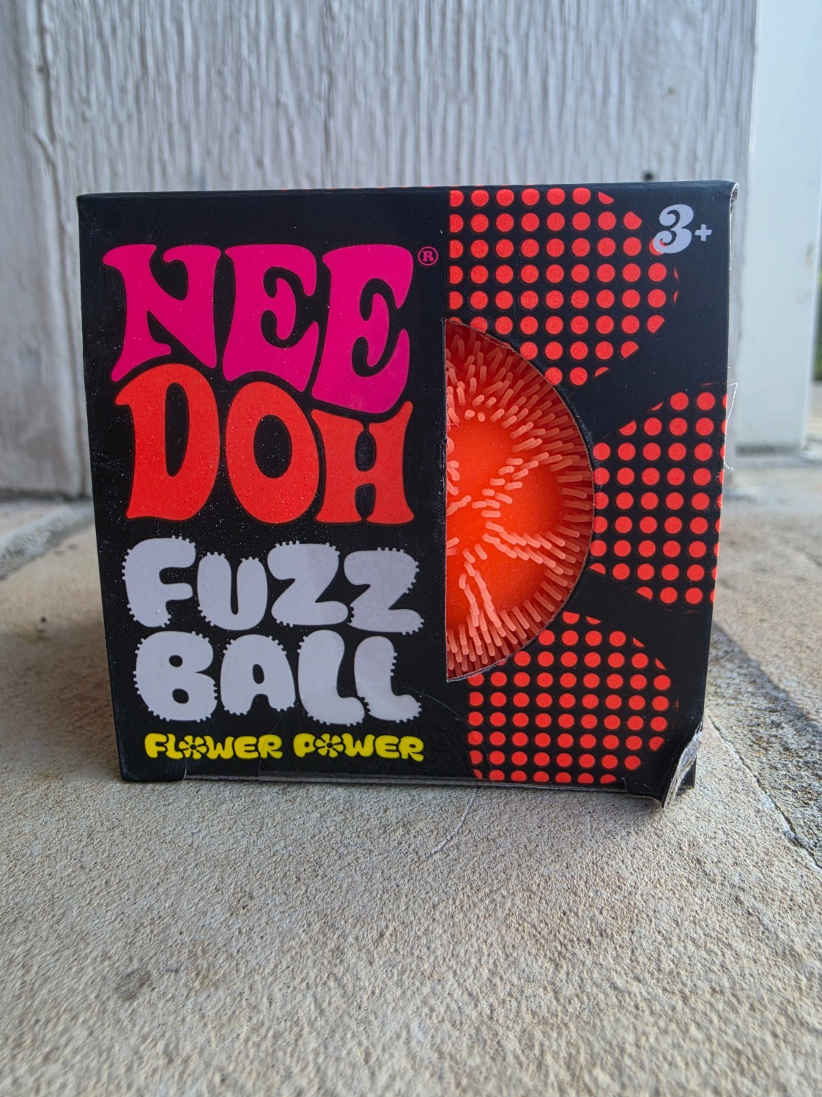 NeeDoh Fuzz Ball – ORANGE Flower Power