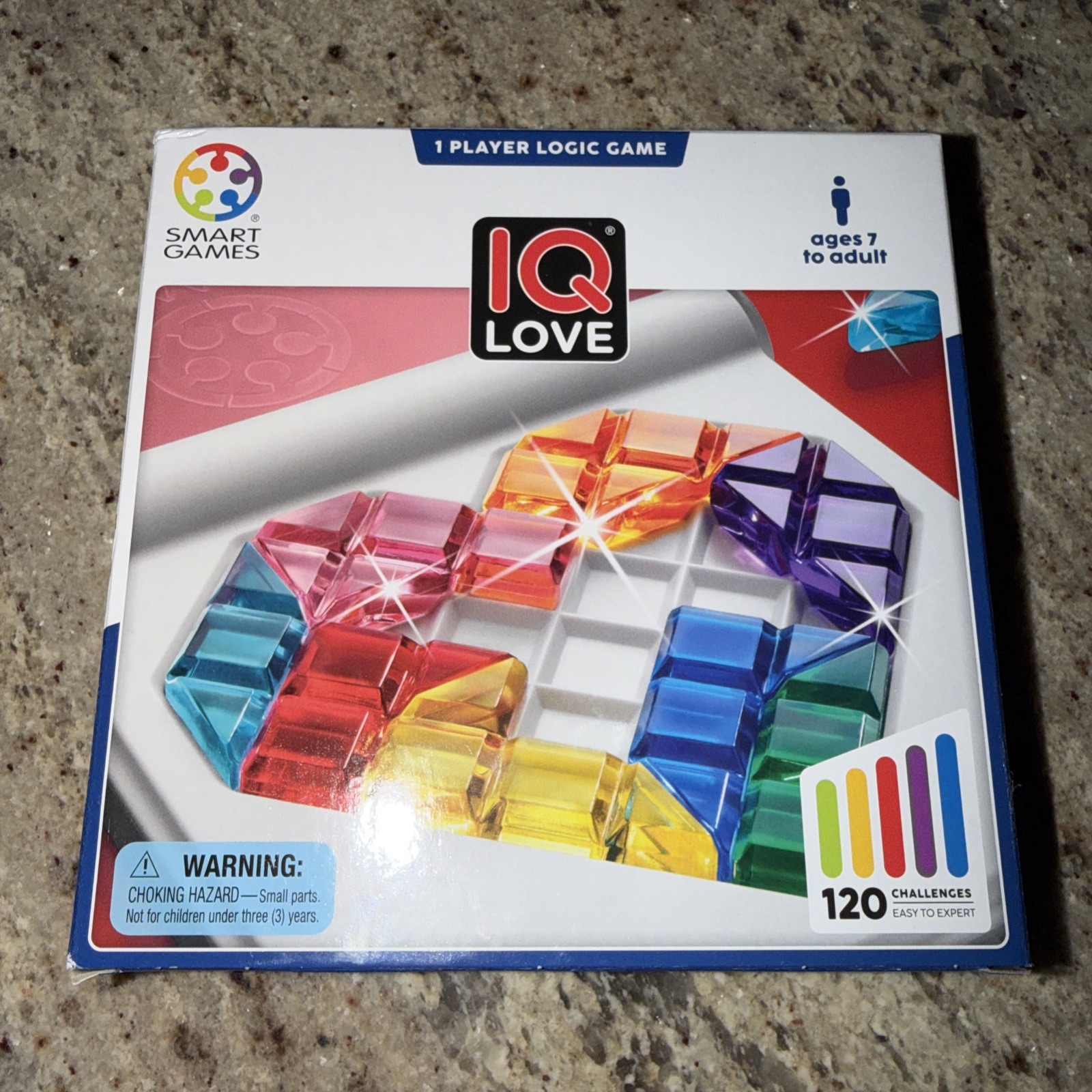 SmartGames IQ Love – 120 Challenges Logic Puzzle Game (Travel Size) NEW