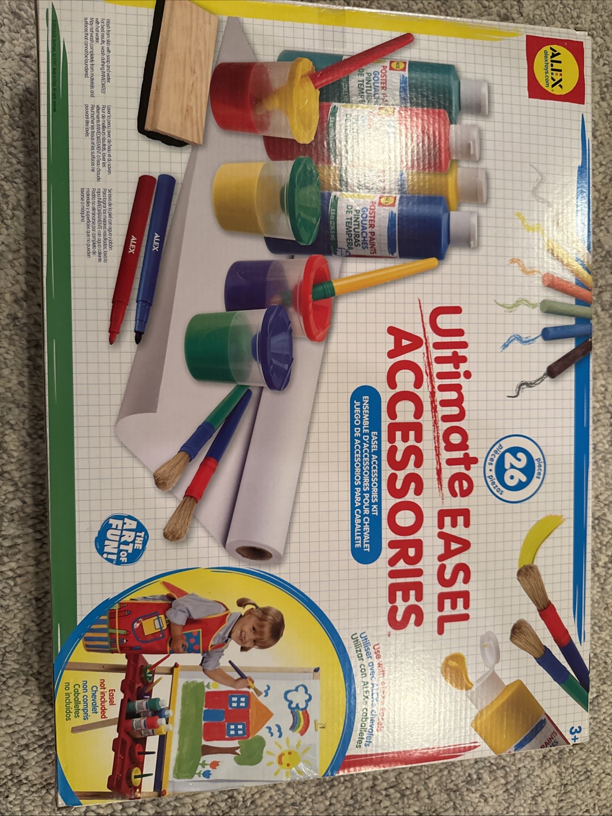 ALEX Toys Artist Studio Ultimate Easel Accessories 26 Piece Art Supply Kit. NEW