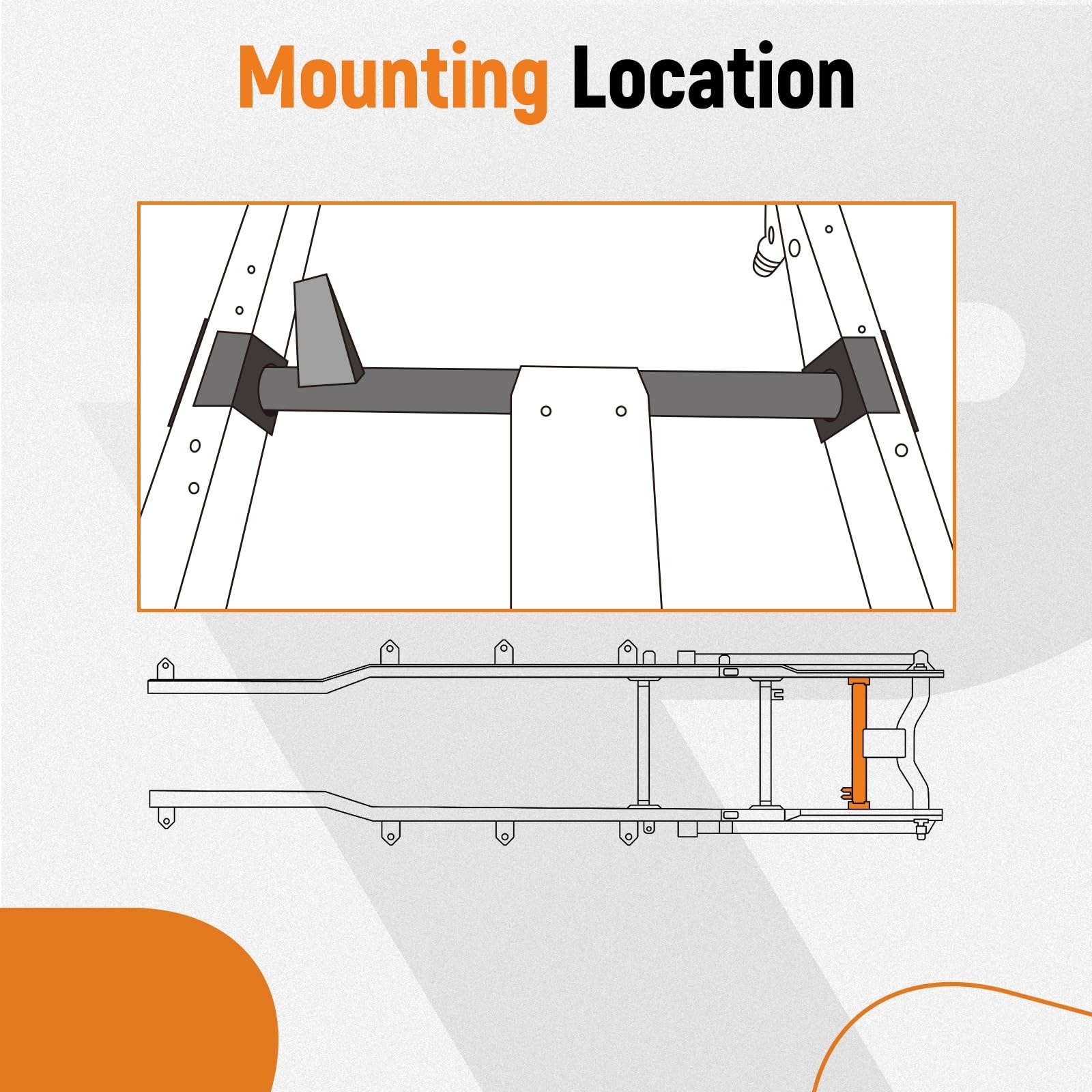 maXpeedingrods Rear Upper Shock Mount Crossmember with Bracket Fit for Chevy …