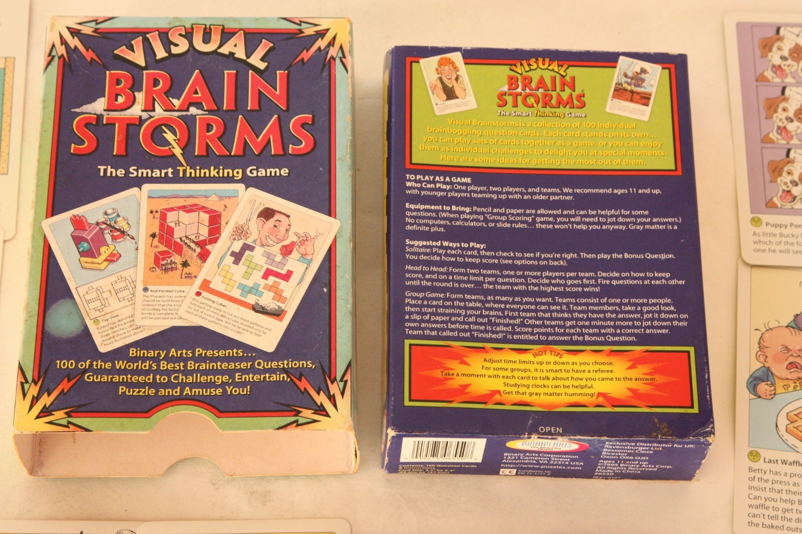Visual Brain Storms – The Smart Thinking Game – Brainteaser Card Game