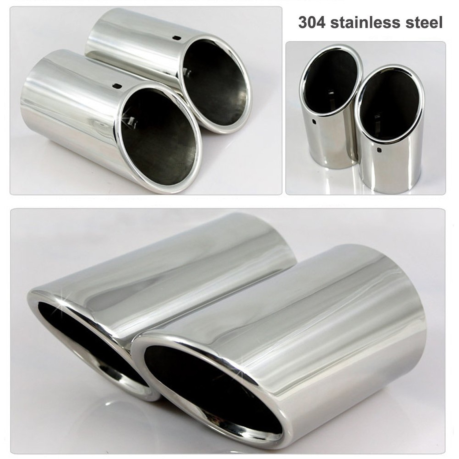 Dsycar Exhaust Tips Pair Compatible with VW Volkswagen JETTA 2009-2018/ SAGIT…