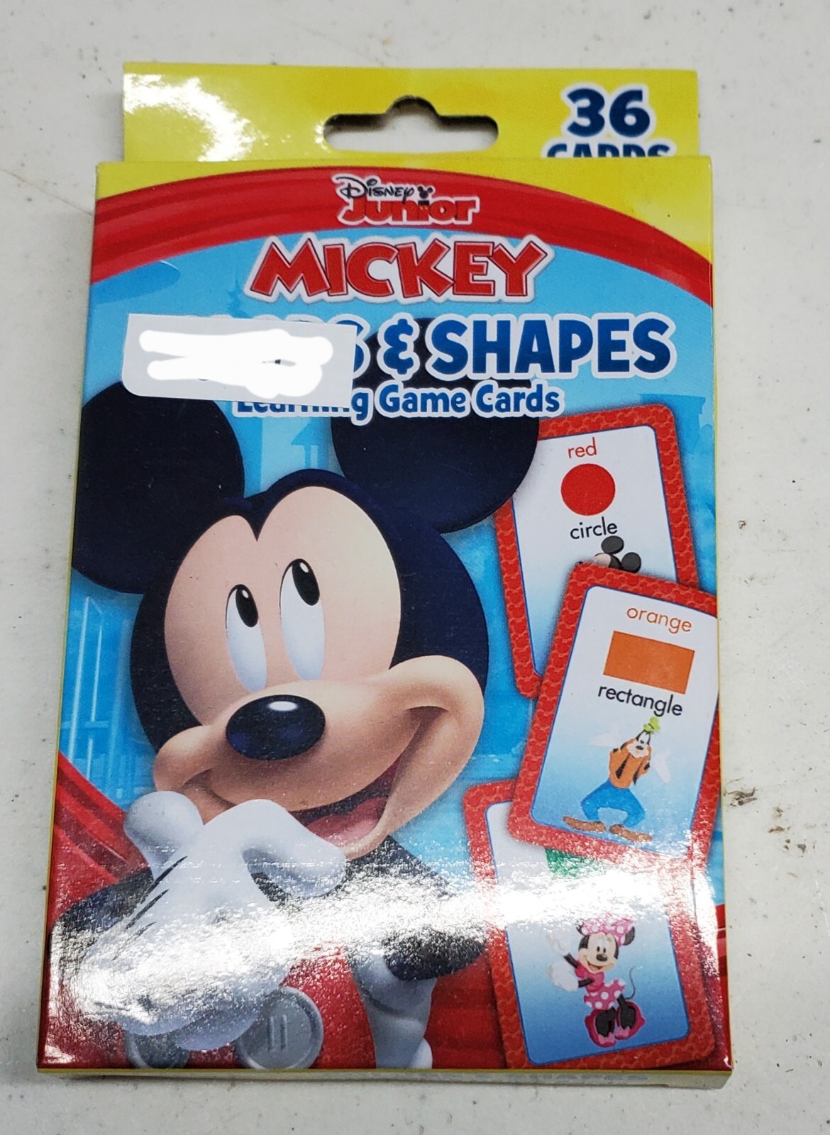 36 Mickey Mouse Game Flash Cards Colors Shapes Preschool Learning Educationa RB1