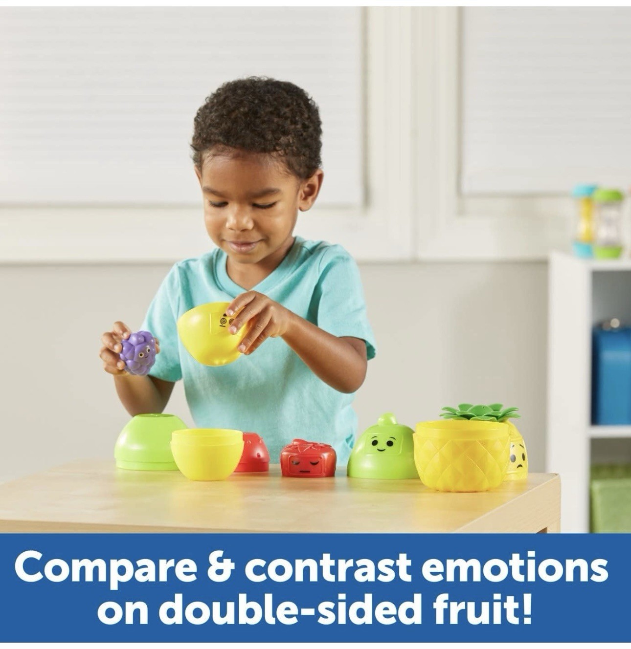 Learning Resources Big Feelings Nesting Fruit Friends 9 Pieces New – 18+ Months