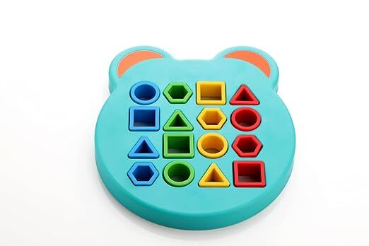 ZUDO Shape Matching, Color Sensory, Geometric Puzzles Learning Toy for Kids