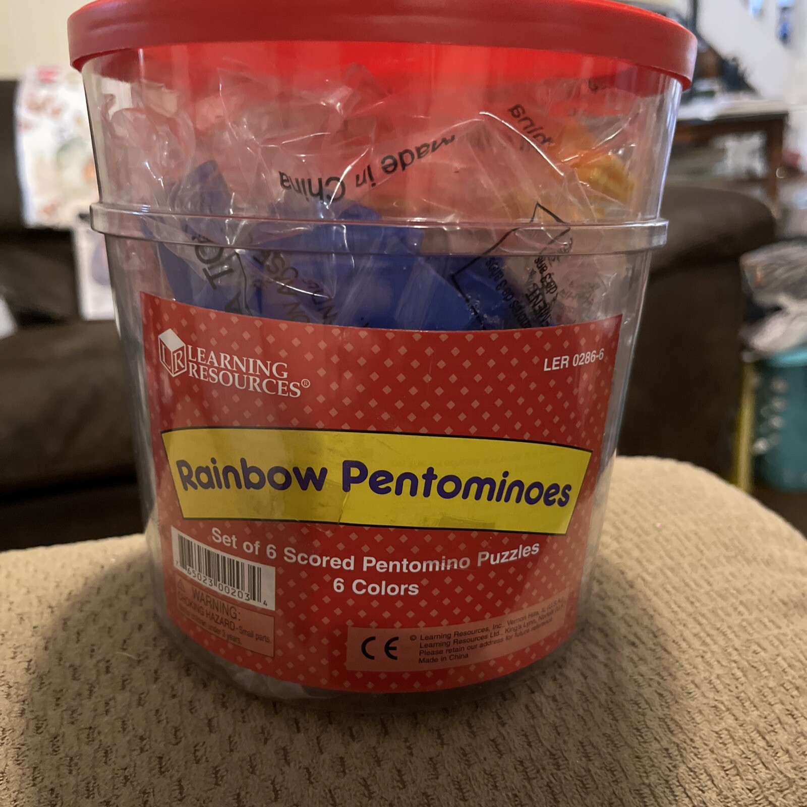 Learning Resources Rainbow Premier Pentominoes Six Colored Sets LER0286-6 New!