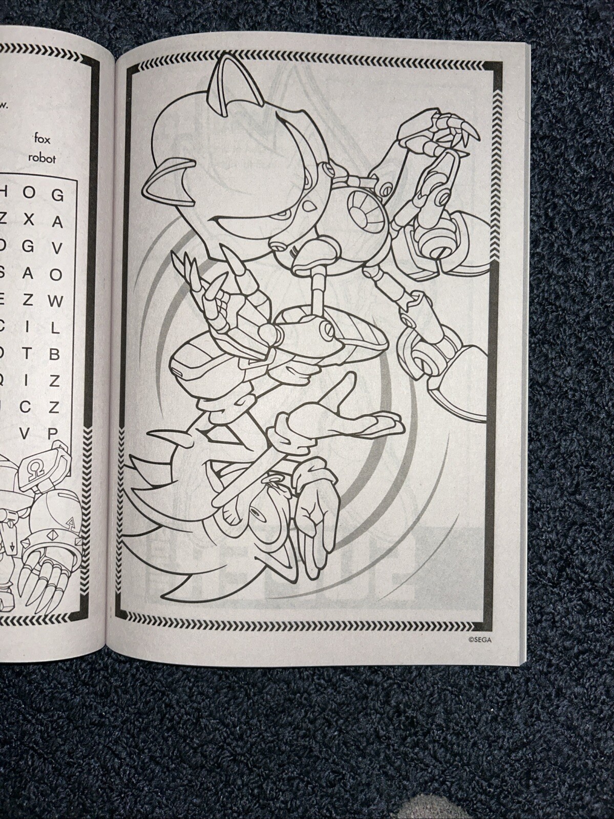 Sonic The Hedgehog Jumbo Coloring & Activity Book New Bendon Made In USA