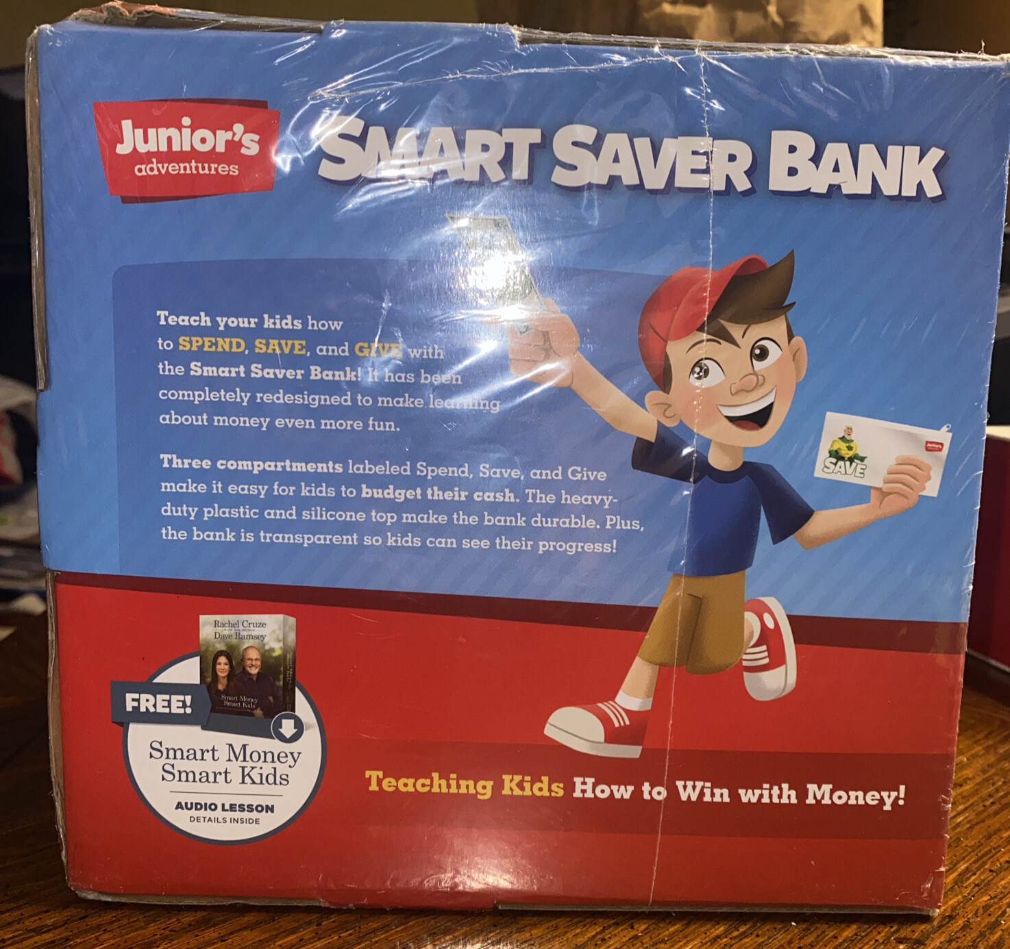 Dave Ramsey: Junior’s Adventures Smart Saver Bank NEW Sealed Spend Save Give