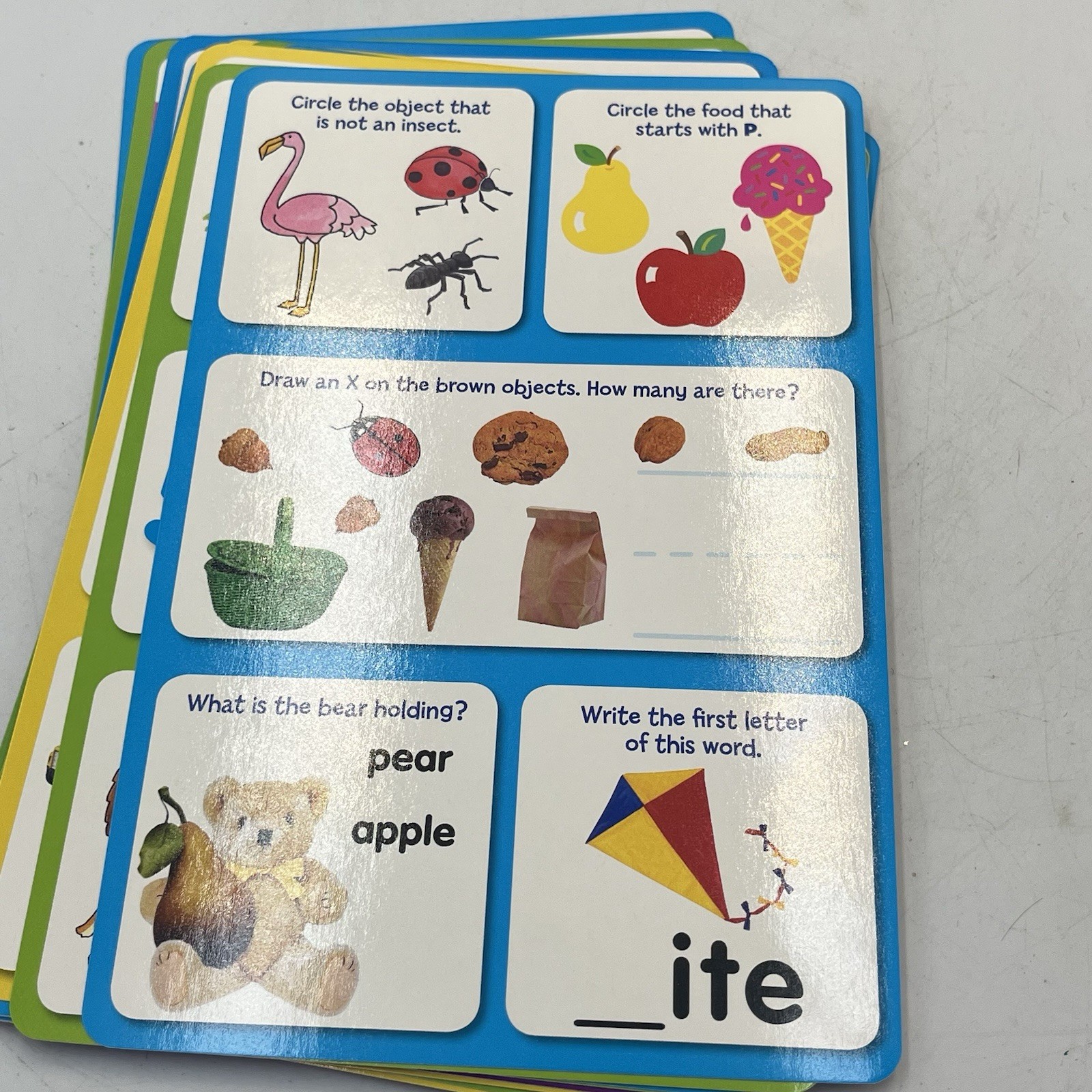 Brain Games Kids Preschool & Kindergarten Write-and-Erase Activity Cards
