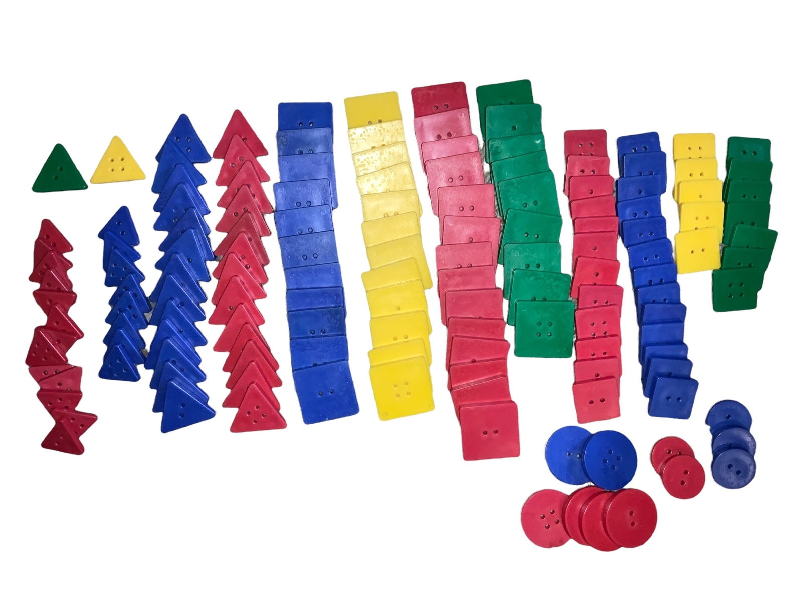 Button Toys for Building, Stringing, Craft Projects, or Sorting Colors