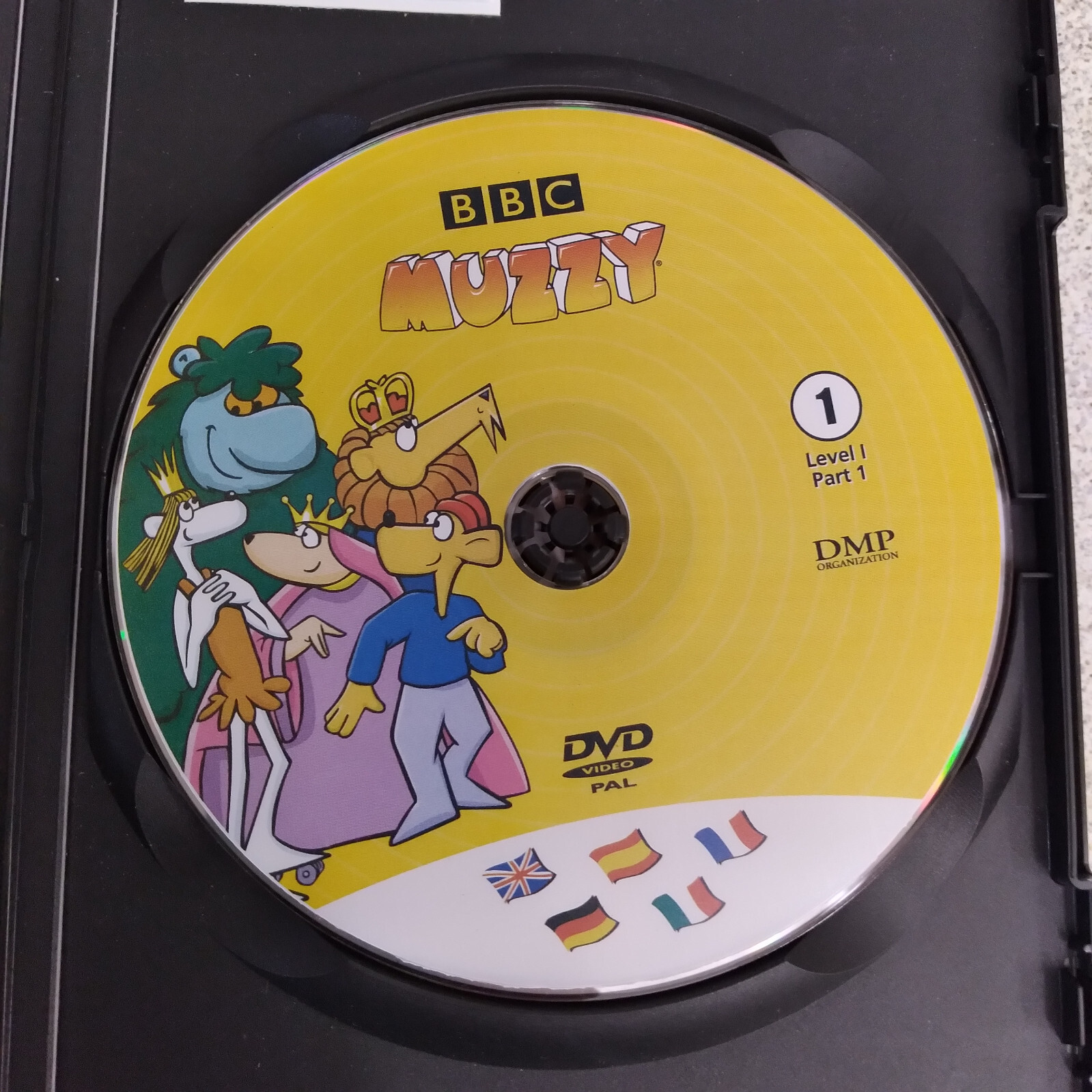 BBC Muzzy Multilingual Course English French Spanish Italian DVD Level 1 Part 1