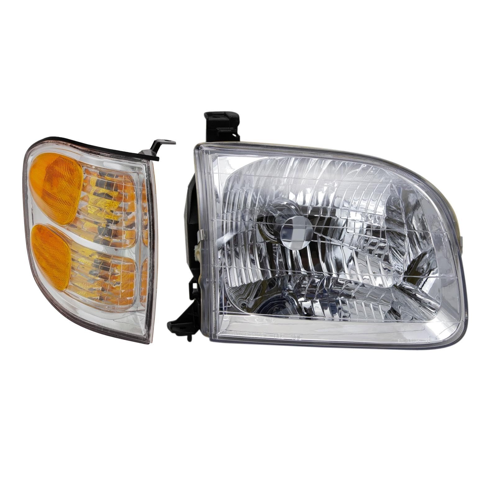 TRQ Right Headlight & Corner Light Lighting Kit Passenger Side Fits 2001 2002…