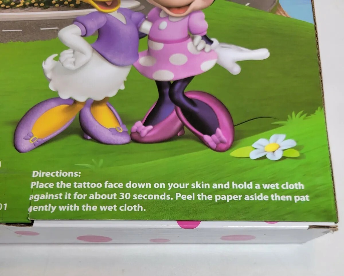 Disney Junior Minnie 50 Piece Hair Accessory Set & Tattoos