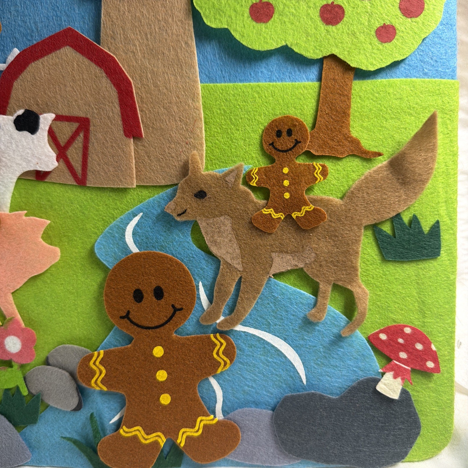 Felt Creations Hurricane Toys GINGERBREAD MAN Storyboard 46 Pieces