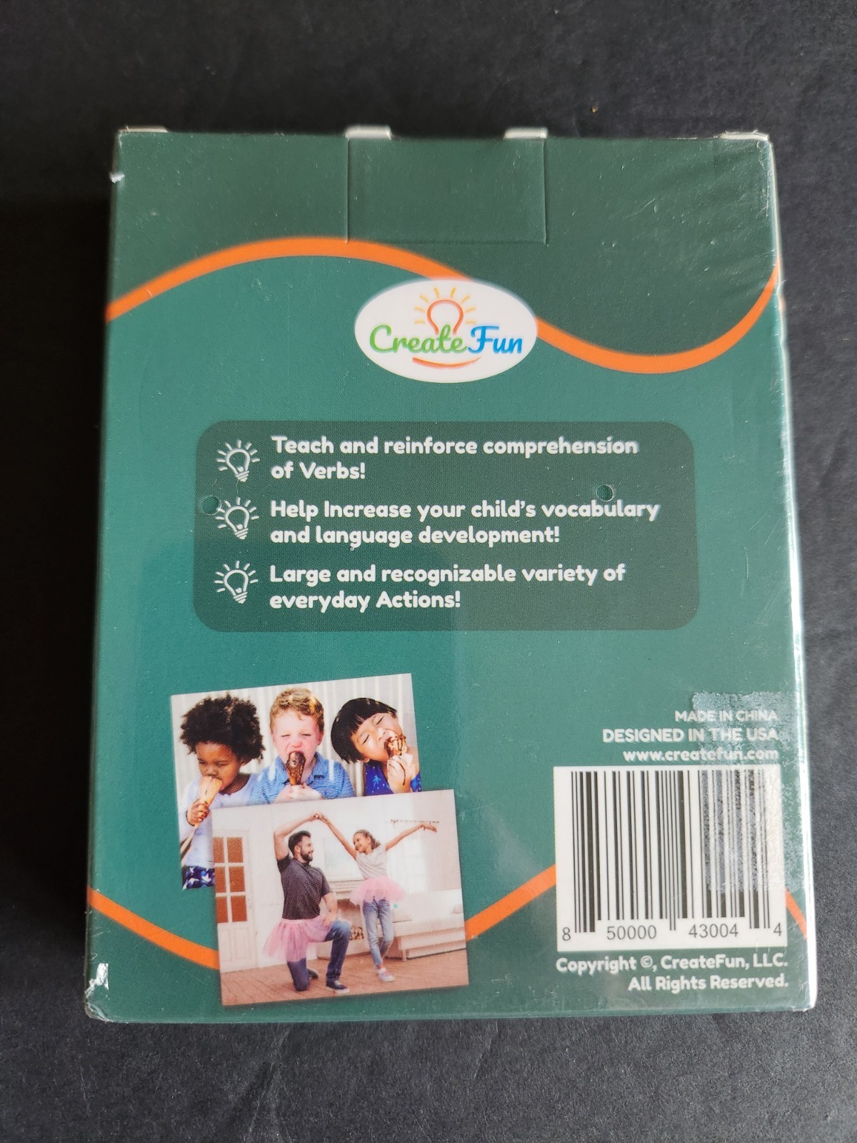 Create Fun Action Verbs Flash Cards Educational Home School New Sealed Createfun
