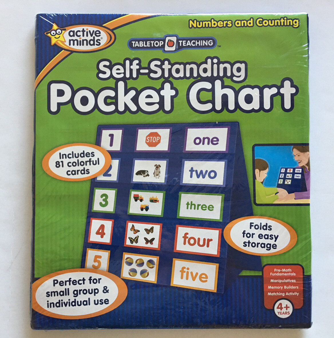 Preschool Learning Lot of 3: 1 Preschool Pack & 2 Standing Pocket Charts New