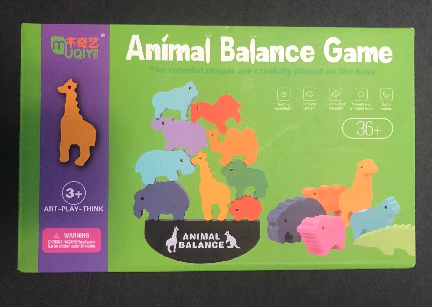 Animal Balance Game Wood US Seller NEW