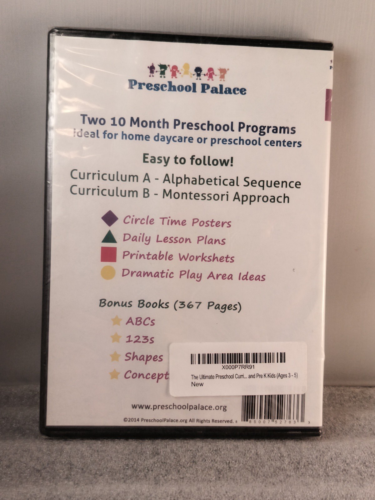 Preschool Curriculum Kit (DVD, 2014) by Preschool Palace