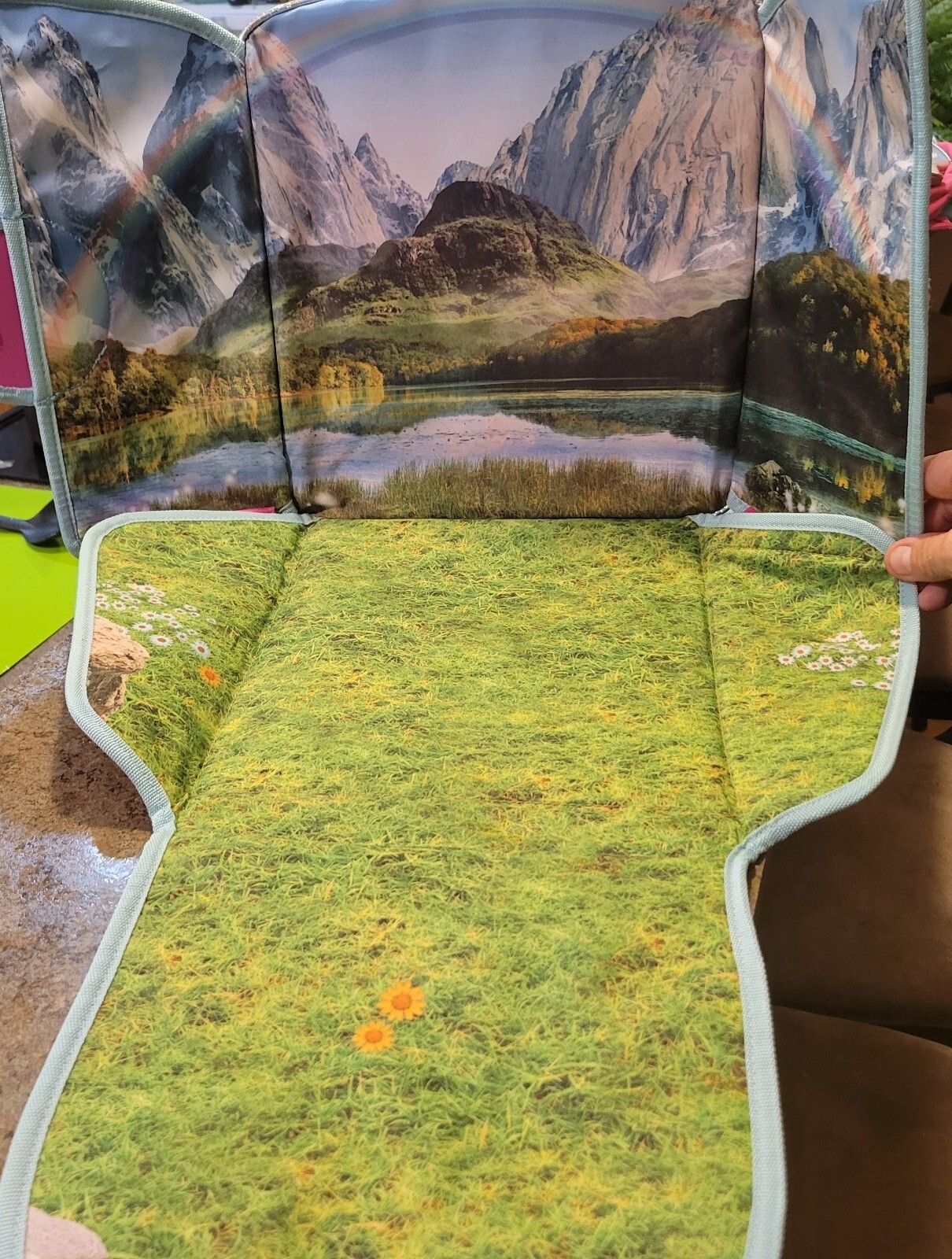 Lakeshore Fantasy Adventure Backpack Fold Out Scene Unicorns Playset