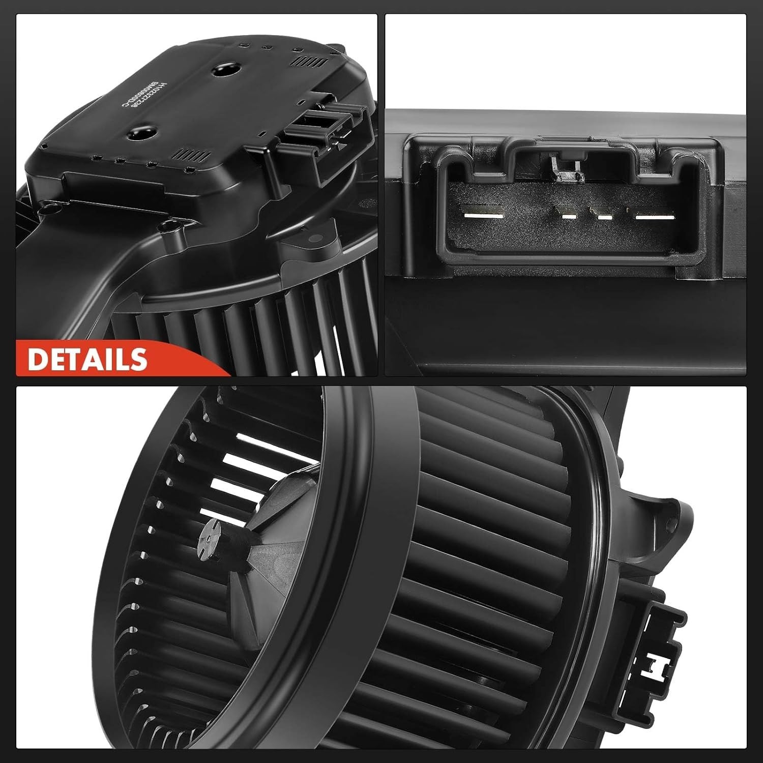 HVAC Heater Blower Motor with Brushless Motor Replacement for Kenworth T170 T270