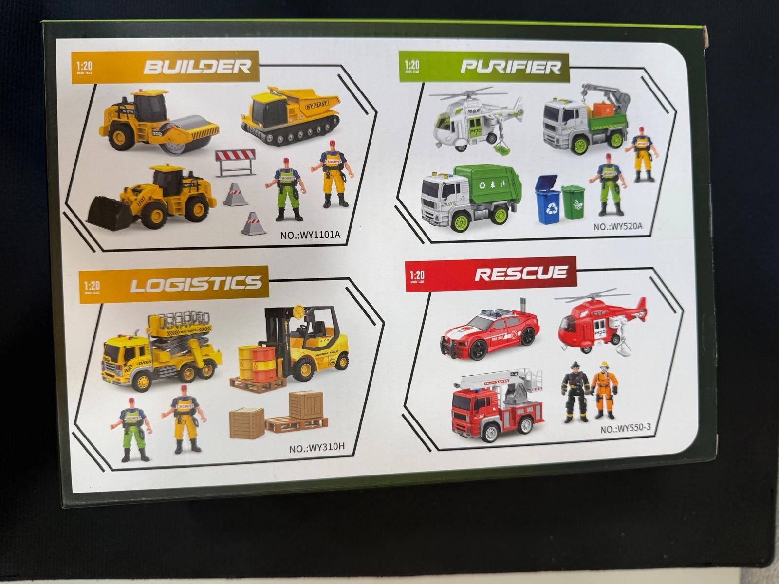 New JOYIN 3 in 1 Friction Powered City Waste Management Vehicle Truck Toy Set