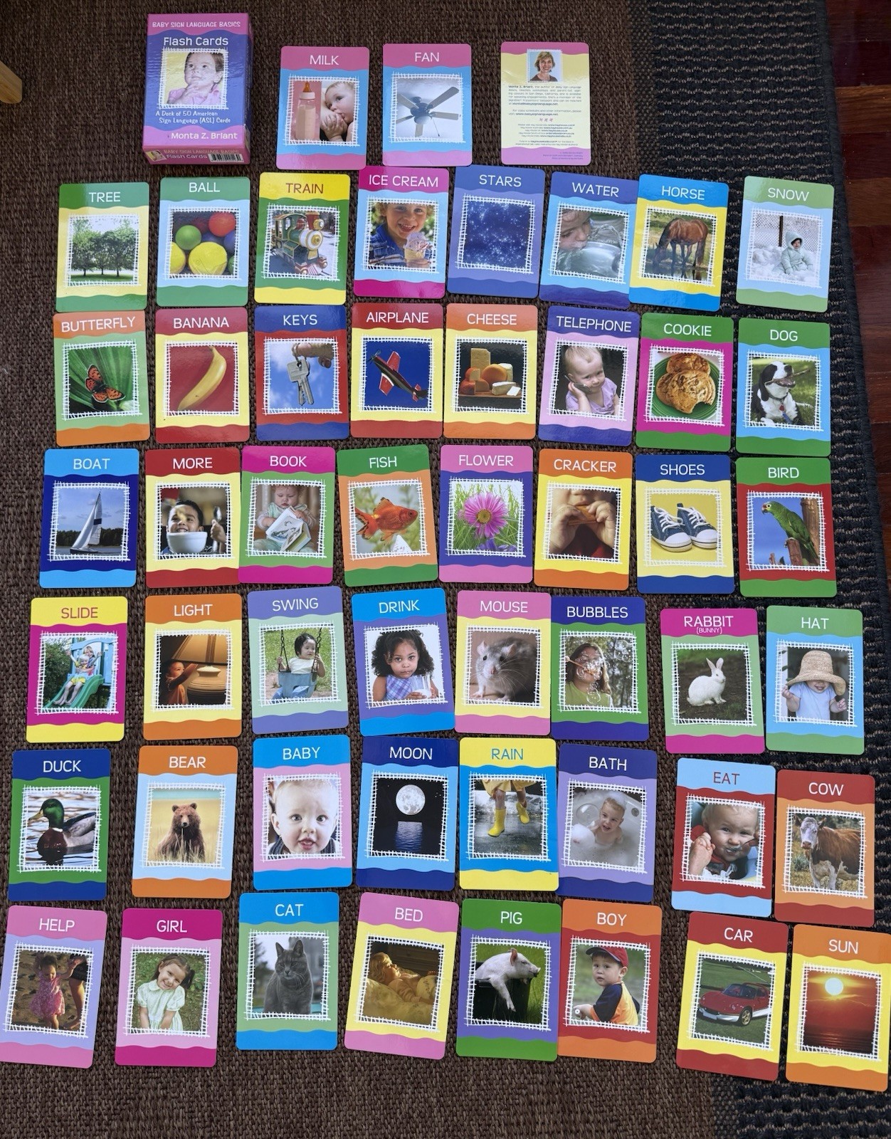 Baby Sign Language Flash Cards: A 50-Card Deck: 8601400167618: Briant, Monta Z.: