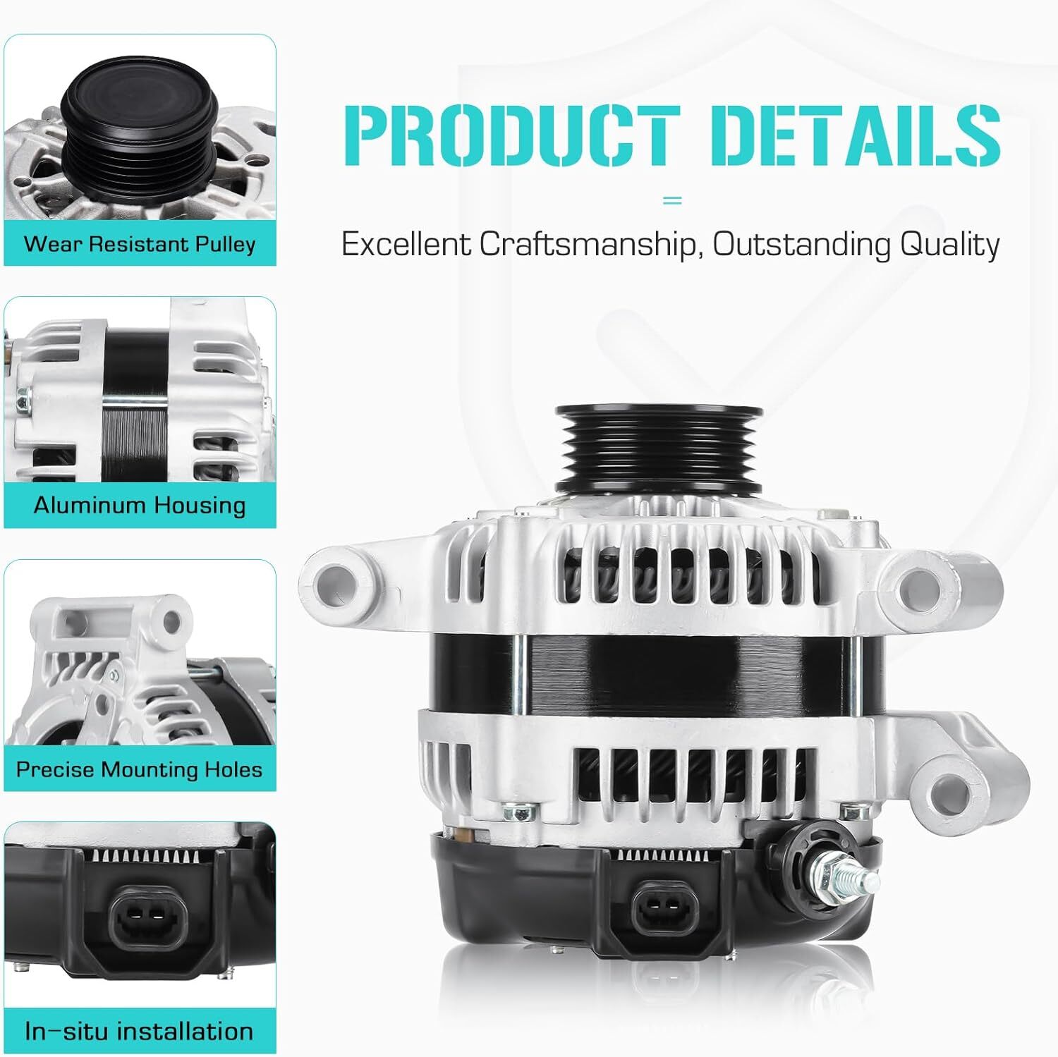 Alternator fit for Cobalt 2.2L 2.4L 2006 2007,fit for Hhr 2.2L 2.4L 2006