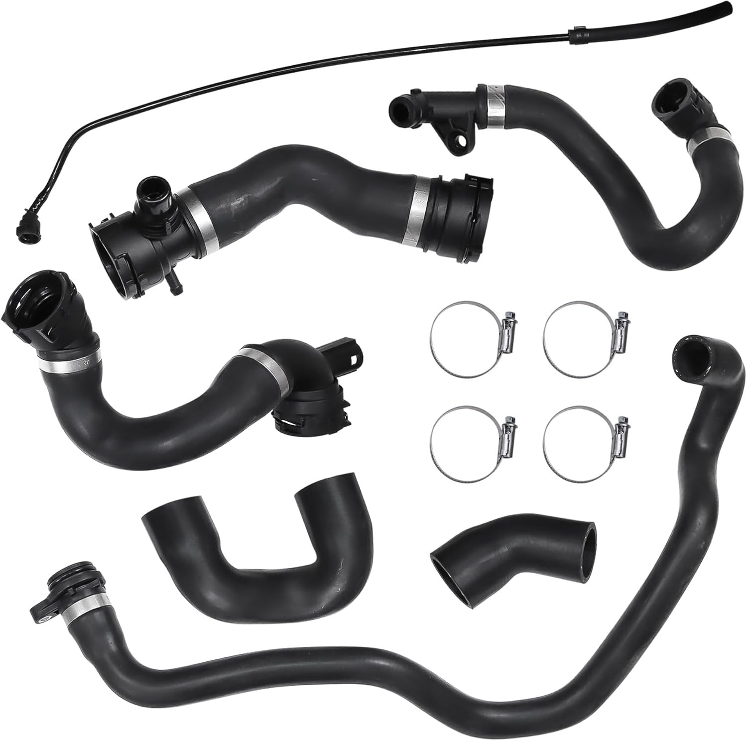 Radiator Coolant Water Hose Pipe Kit for BMW 135i 2008-2010 for 335i xDrive