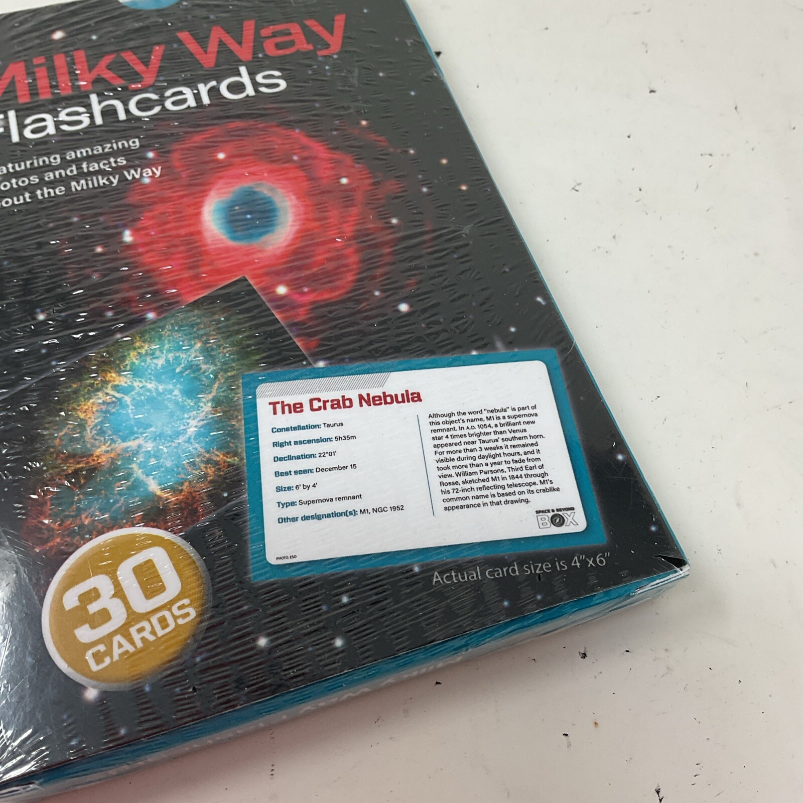 New Space And Beyond Box Milky Way Galaxy 4 X 6 Flash Cards Vintage 90s