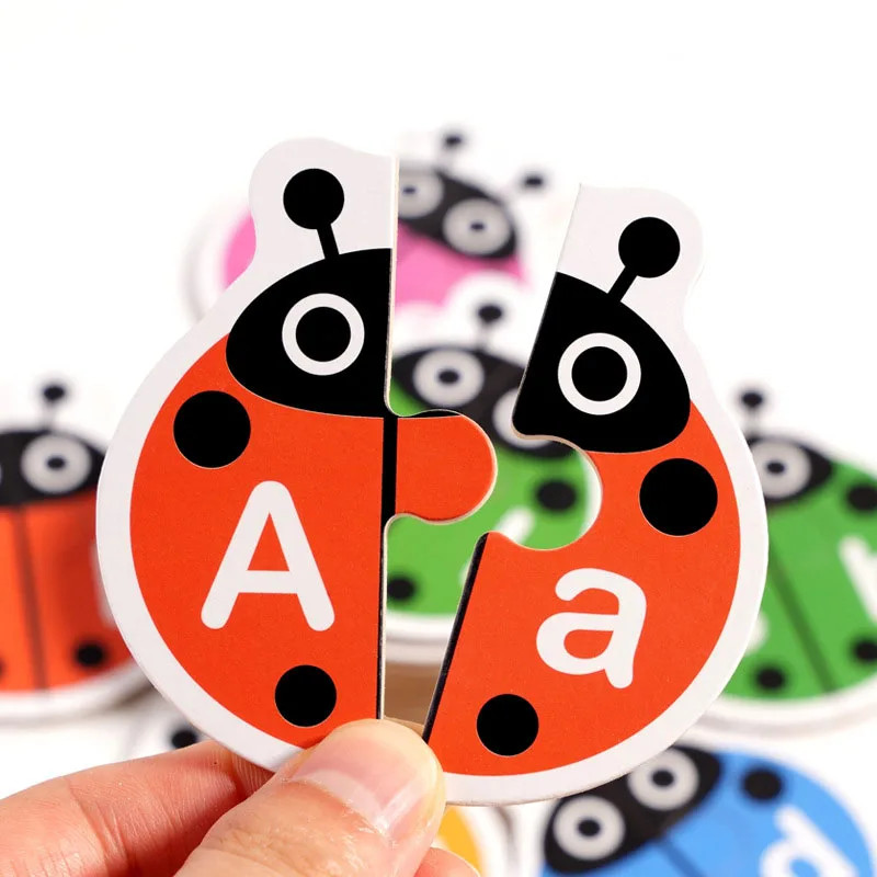 Letter Cognition Word Spelling Matching Card Letters Cartoon Education Teaching