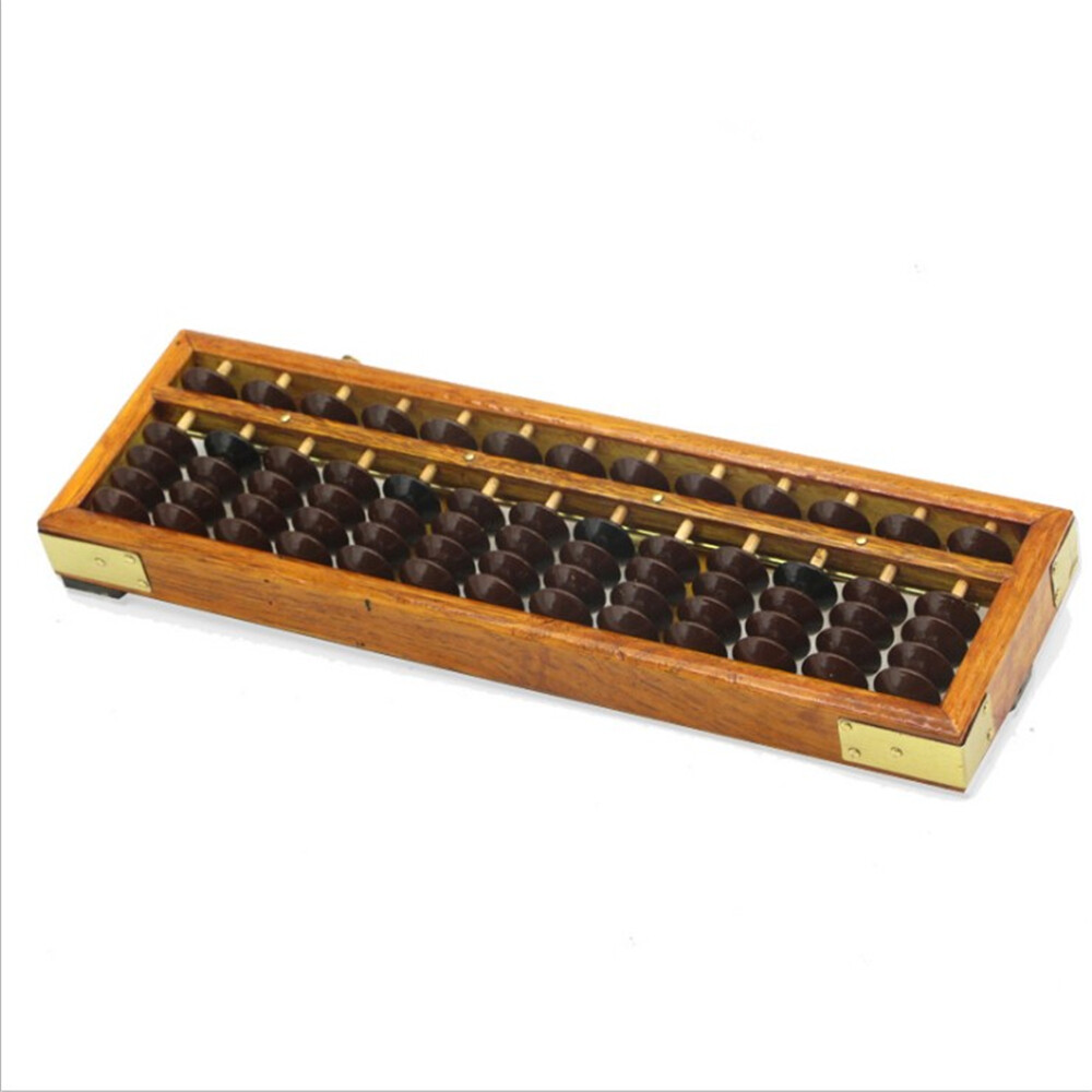 Japanese Soroban Abacus Wooden Frame Beads Classic Ancient Student Calculator