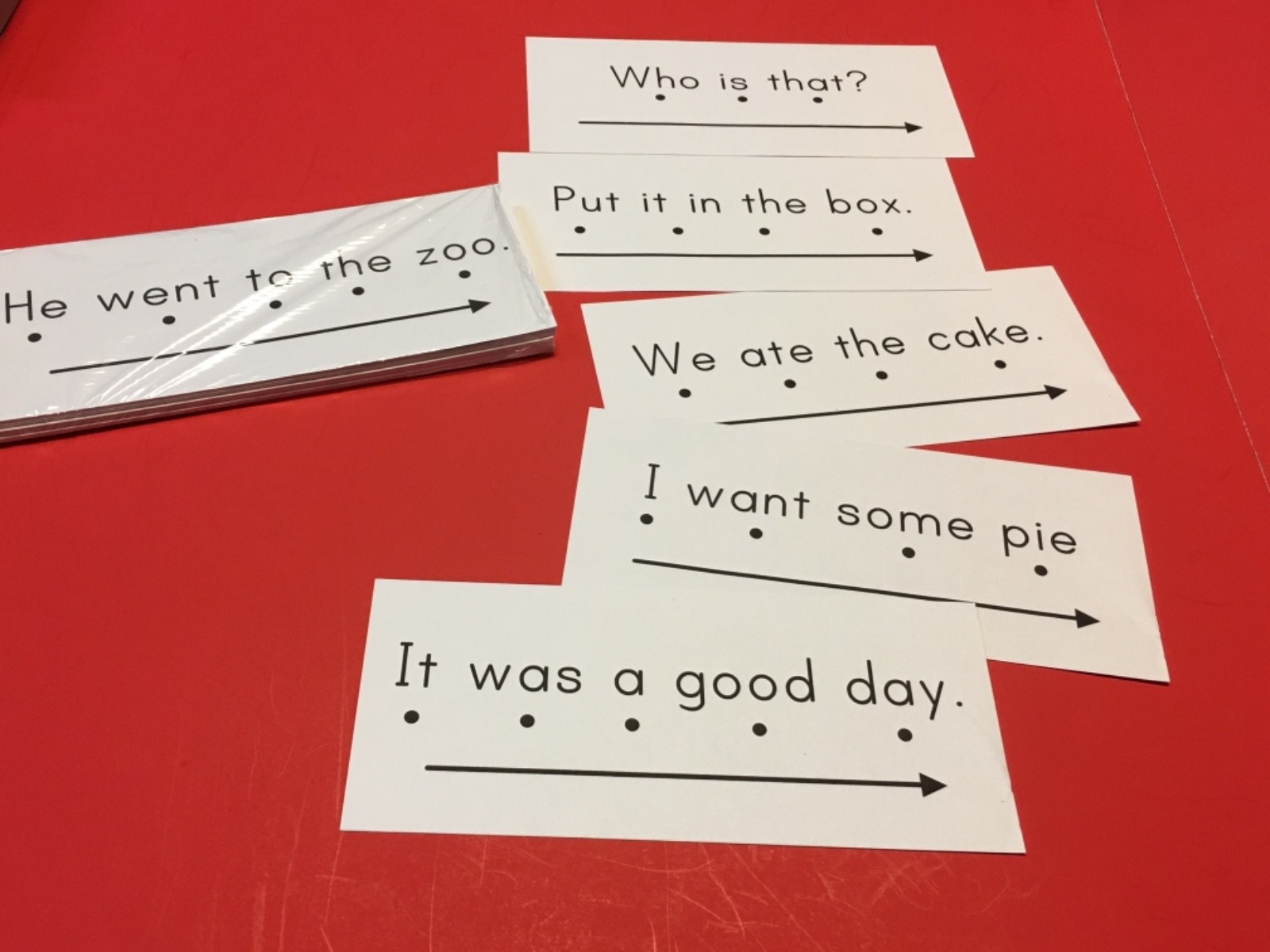Sight Words Sentence Reading Cards. 30 cards