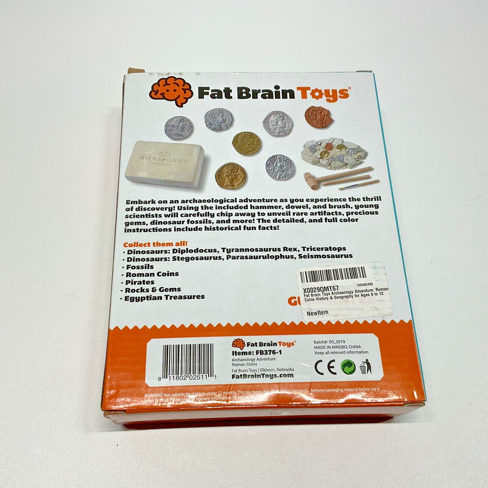 Fat Brain Toys Archaeology Adventure Roman Coins History Educational NEW in Box*