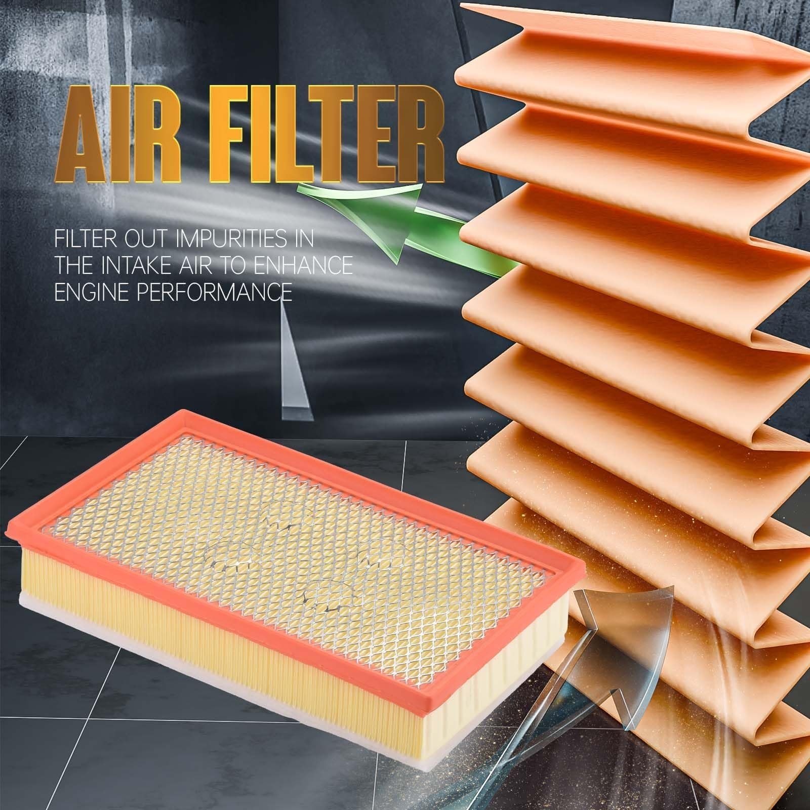Fuel Oil Air Filter Set Compatible with 3.0L V6 2020-2023 Jeep Wrangler Gladi…