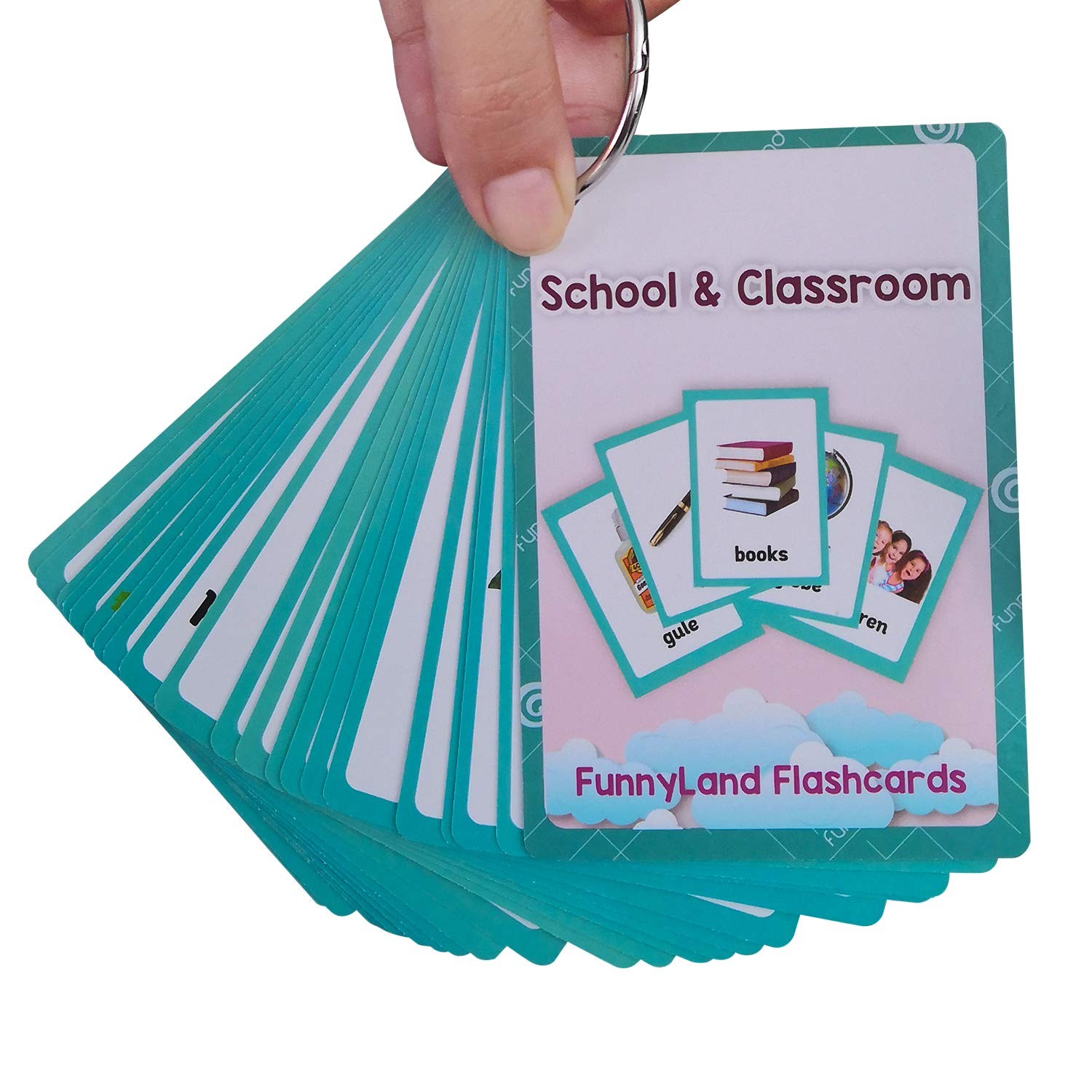 Richardy Toyssports/Instrument/Classroom/Prepositions Flash Cards English Kids