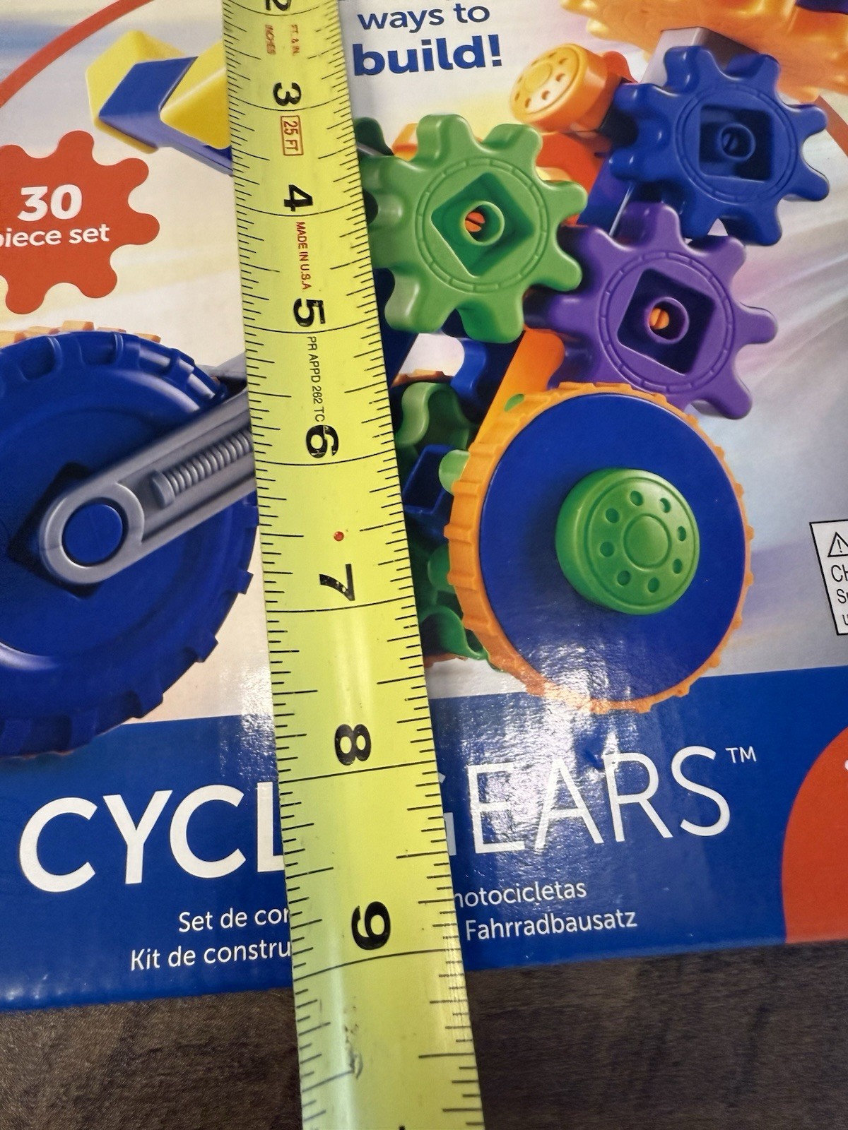 Learning Resources – CycleGears – 30-Piece Motorcycle Building Set – New/Sealed