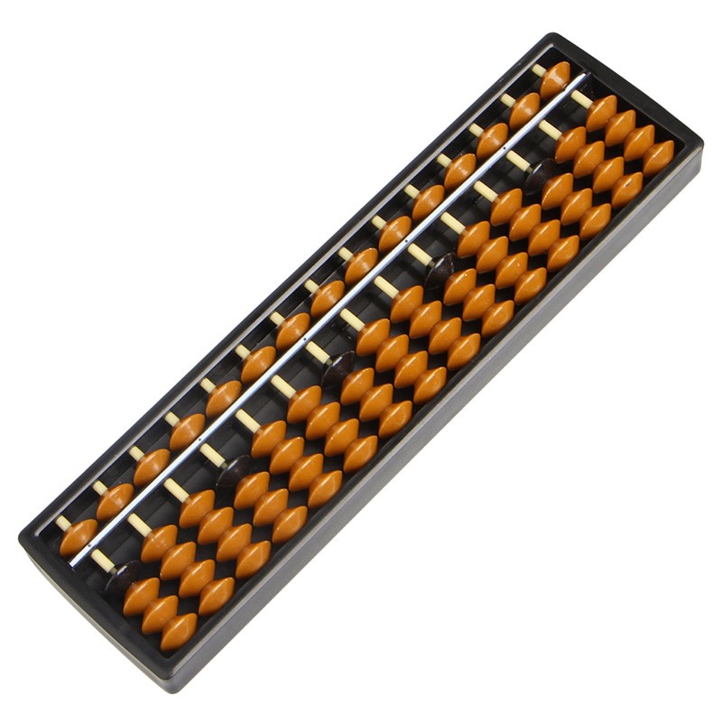 Plastic Abacus 15 Digits Tool Kid s Math Learn Aid Caculating Toys